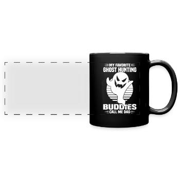 Geisterjäger Vatertag - Panorama-Tasse farbig - Schwarz - Vorne