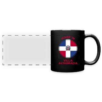 Villa Altagracia Dominikanische Republik - Panorama-Tasse farbig - Schwarz - Vorne