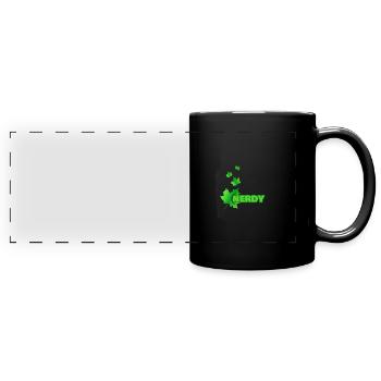 Nerd - Full Colour Panoramic Mug - black - Front