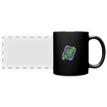 Warp Holger - Mug panoramique uni - noir - Devant