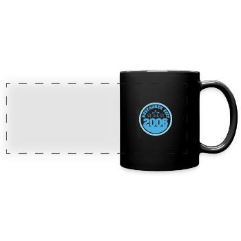 Jahr 2006 - Panorama-Tasse farbig - Schwarz - Vorne