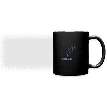 Geschenk für Adela - Panorama-Tasse farbig - Schwarz - Vorne