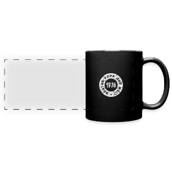 1976 - Panorama-Tasse farbig - Schwarz - Vorne
