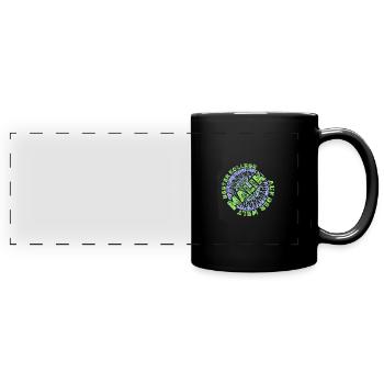 Malik als Mitarbeiter - Panorama-Tasse farbig - Schwarz - Vorne