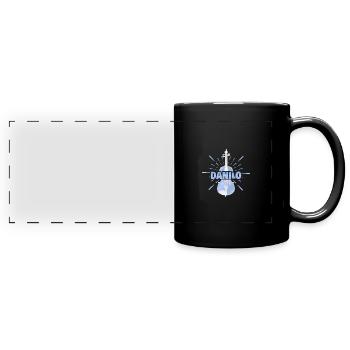 Danilo comme prénom - Mug panoramique uni - noir - Devant