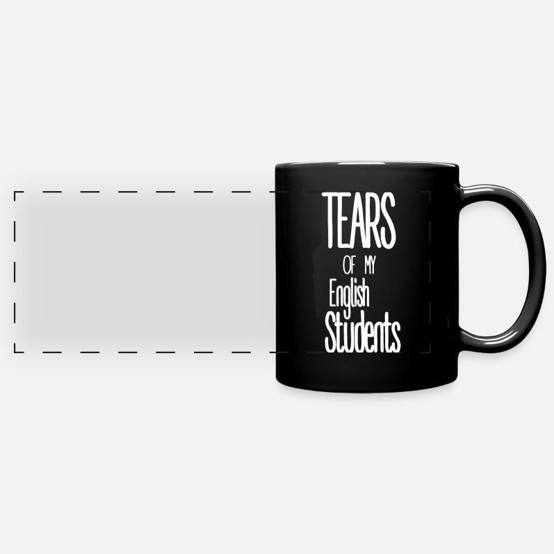 Les larmes de mes élèves Cours d’anglais - Mug panoramique uni - noir
