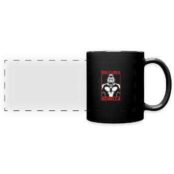 Gorilla - Full Colour Panoramic Mug - black - Front