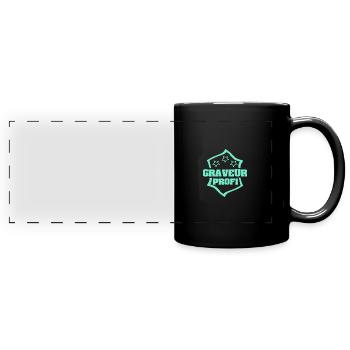 Profession Engraver - Full Colour Panoramic Mug - black - Front