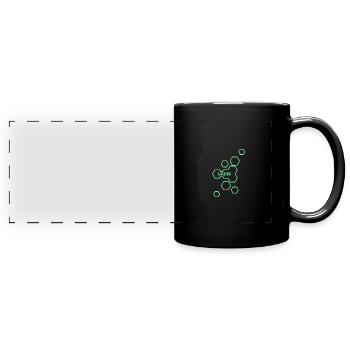 Name Carlo - Full Colour Panoramic Mug - black - Front