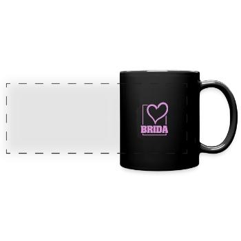Bachelorette Brida - Full Colour Panoramic Mug - black - Front