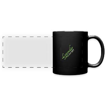 Jahr 1977 - Panorama-Tasse farbig - Schwarz - Vorne
