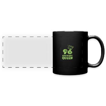96 - Panorama-Tasse farbig - Schwarz - Vorne