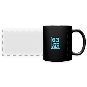 63 - Panorama-Tasse farbig - Schwarz - Vorne
