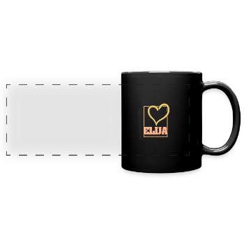 Heart of Elijah - Full Colour Panoramic Mug - black - Front