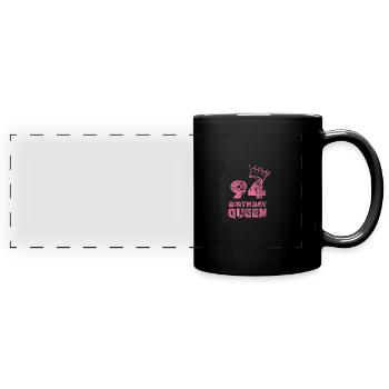 Birthday 94 - Full Colour Panoramic Mug - black - Front
