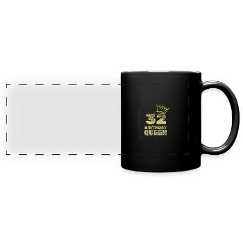 Age 32 - Full Colour Panoramic Mug - black - Front