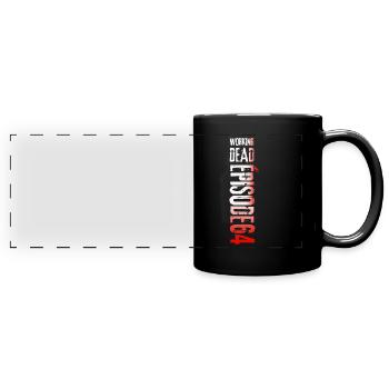 Demonstration zur Rentenreform - Panorama-Tasse farbig - Schwarz - Vorne