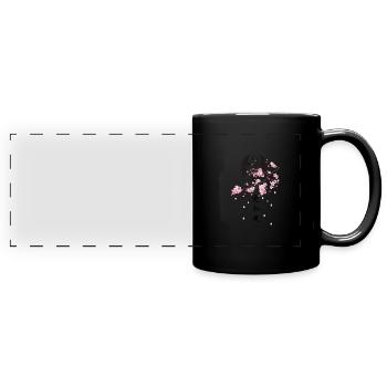 giapponese - Tazza colorata con vista - nero - Fronte