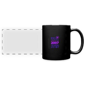 abgeschlossen 2007 - Panorama-Tasse farbig - Schwarz - Vorne