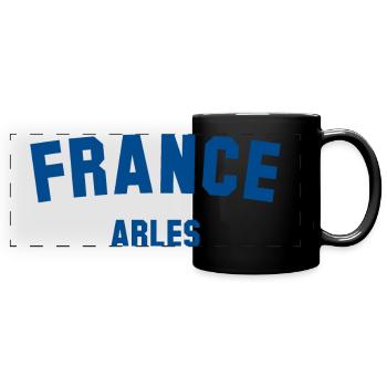 ARLES France Frankreich - Mug panoramique uni - noir - Devant