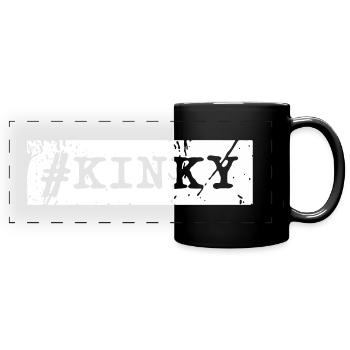 #KINKY - Panorama-Tasse farbig - Schwarz - Vorne