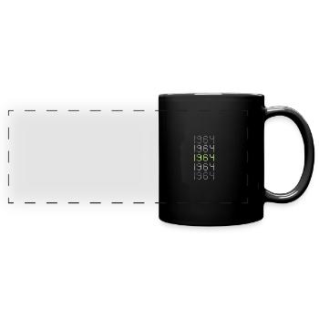 1964 - Panorama-Tasse farbig - Schwarz - Vorne