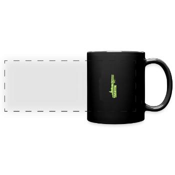 Geschenk für Manuel - Panorama-Tasse farbig - Schwarz - Vorne