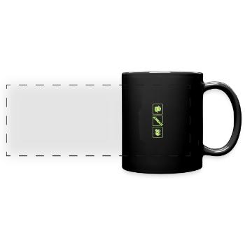 Geburt Jonah - Panorama-Tasse farbig - Schwarz - Vorne