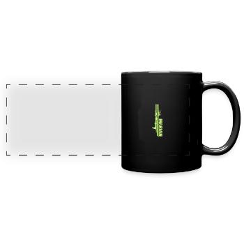 Une touche de couleur Marian - Mug panoramique uni - noir - Devant