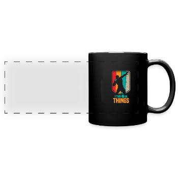 shot put - Full Colour Panoramic Mug - black - Front