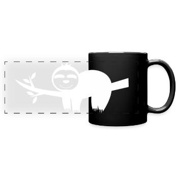 Paresse - Mug panoramique uni - noir - Devant