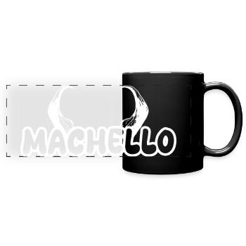 Machello - Mug panoramique uni - noir - Devant