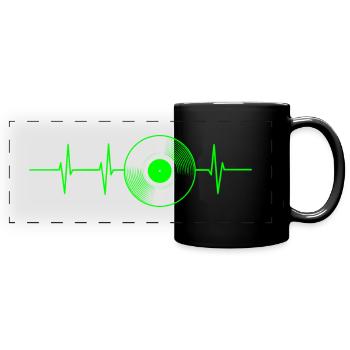 Heart Rate Record - Full Colour Panoramic Mug - black - Front