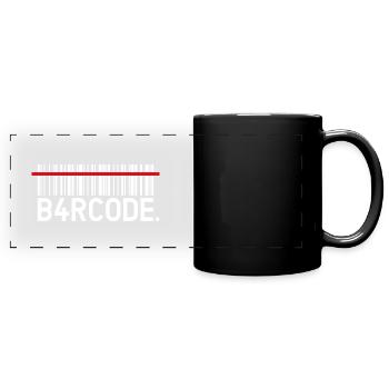 B4RCODE. Numériser - Mug panoramique uni - noir - Devant