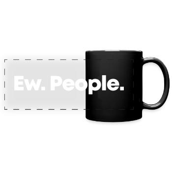 Ew People - Panorama-Tasse farbig - Schwarz - Vorne