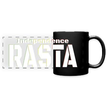 Rasta indépendant - Mug panoramique uni - noir - Devant