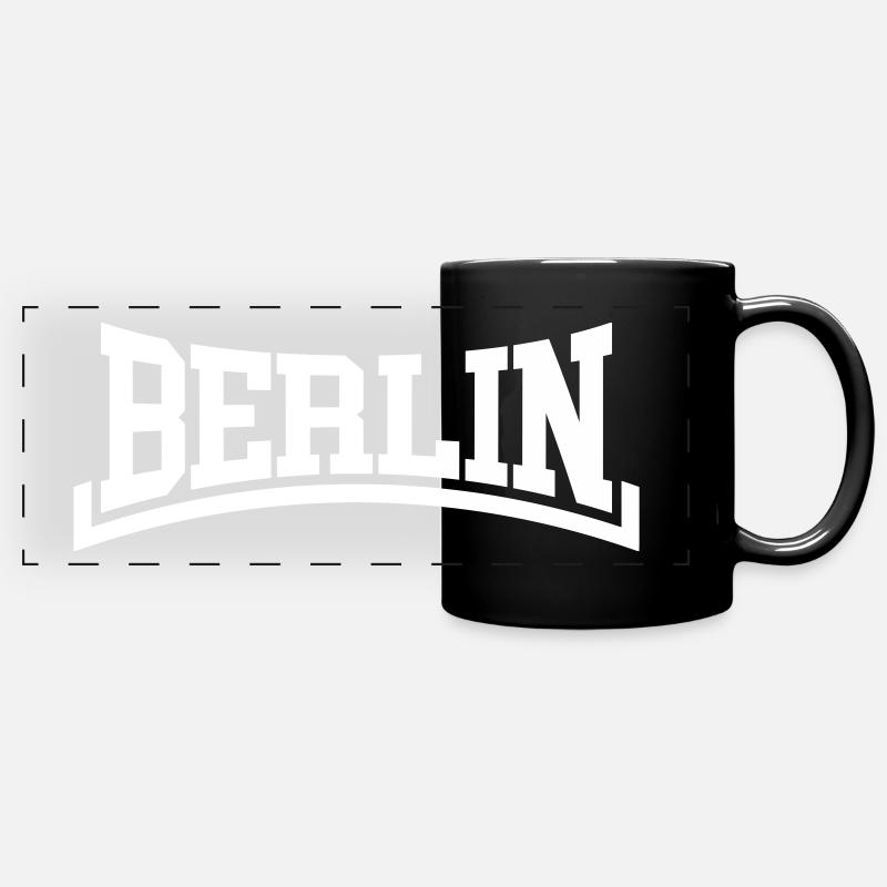 Berlin - Panorama-Tasse farbig - Schwarz