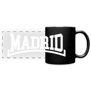 Madrid - Panorama-Tasse farbig - Schwarz - Vorne