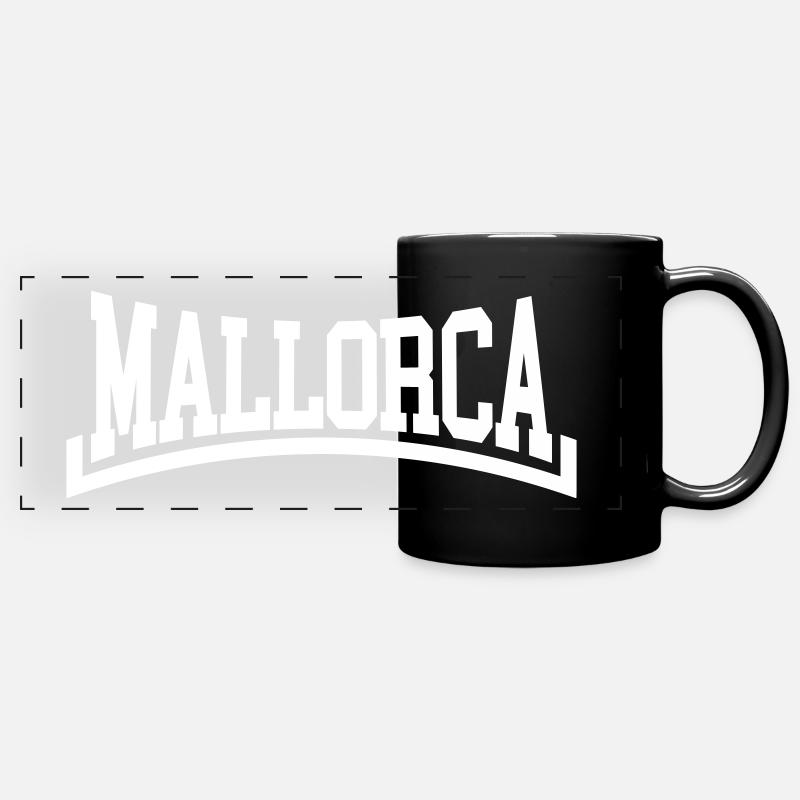 Mallorca - Panorama-Tasse farbig - Schwarz