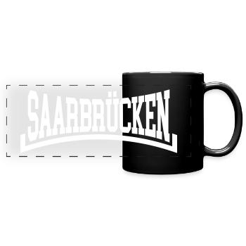 Saarbrücken - Full Colour Panoramic Mug - black - Front