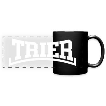Trier - Panorama-Tasse farbig - Schwarz - Vorne