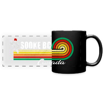 retro Sooke BC Vancouver Island Canada - Mug panoramique uni - noir - Devant
