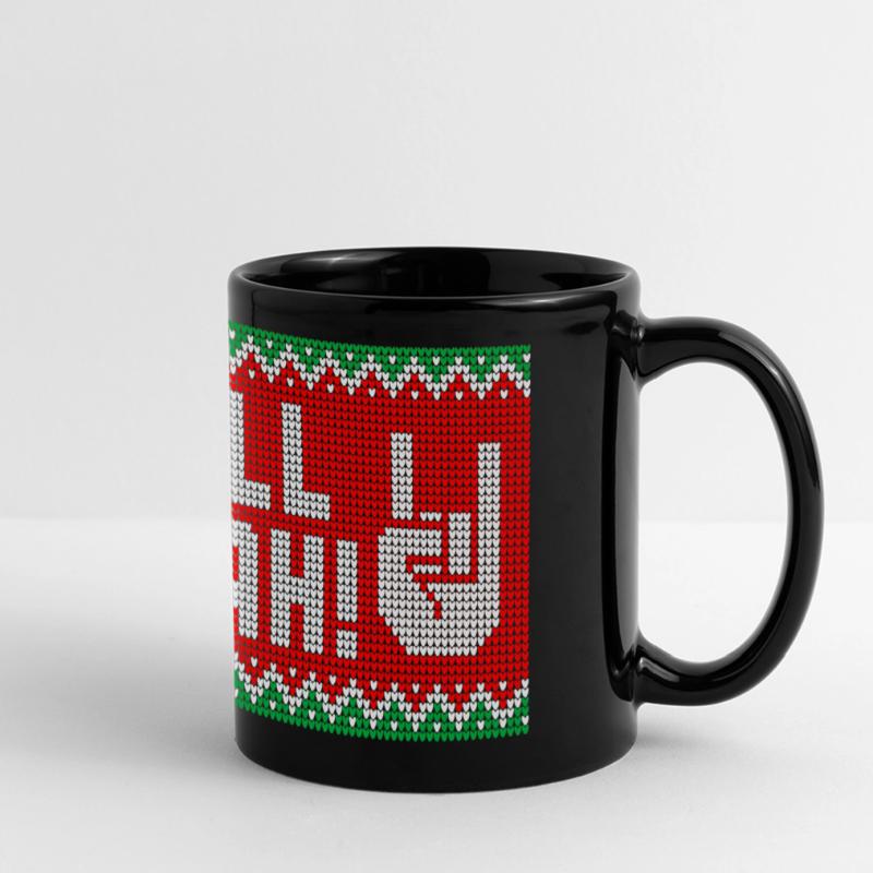 Hell Yeah! Christmas Pattern Mug Full Colour Panoramic Mug