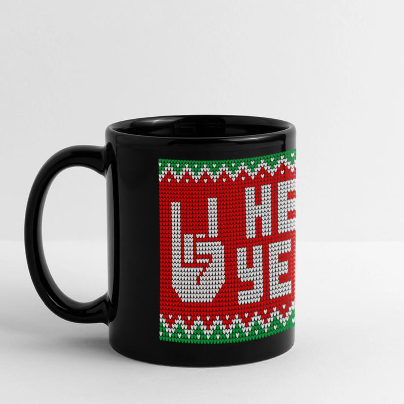 Hell Yeah! Christmas Pattern Mug Full Colour Panoramic Mug