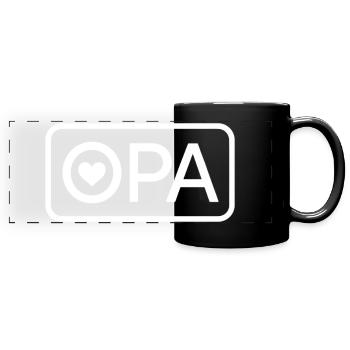 OPA 2026 Proud Grandpa Announcement - Full Colour Panoramic Mug - black - Front
