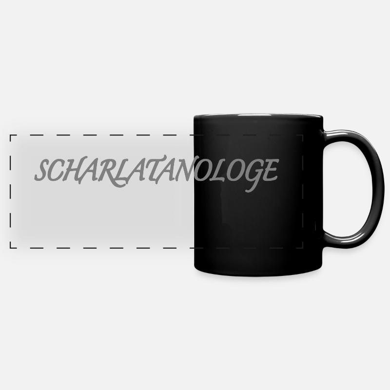 SCHARLATANOLOGE - Panorama-Tasse farbig - Schwarz