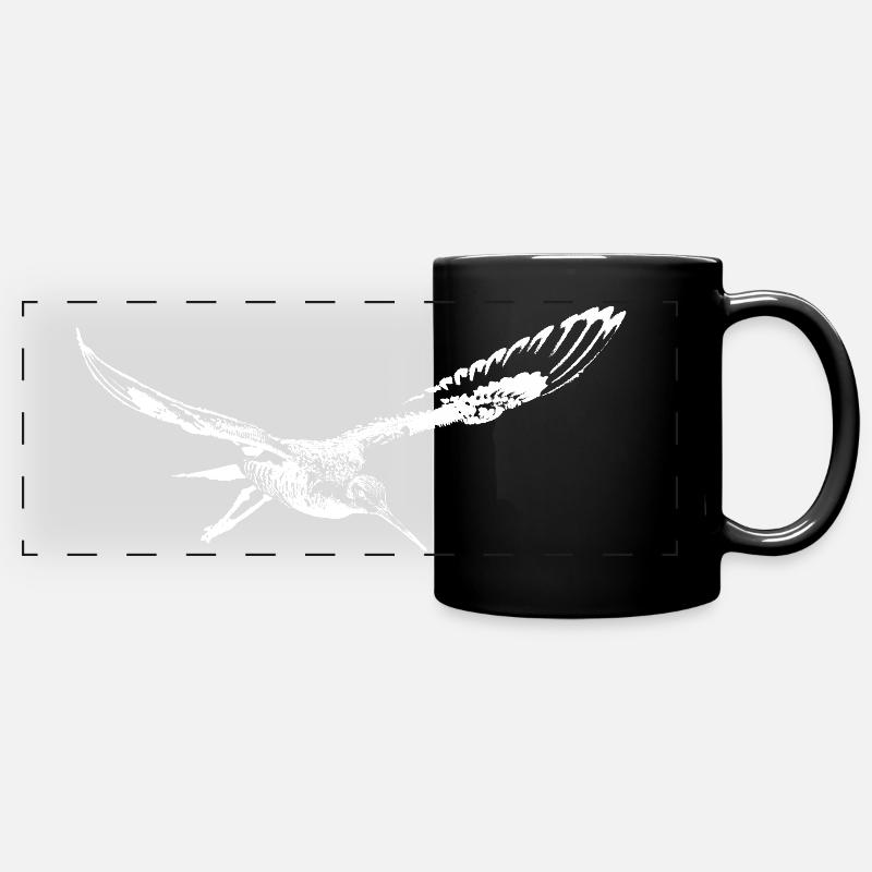Échassier bécassine de rivage - Mug panoramique uni - noir