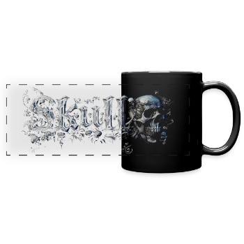 Skull Têtes de Mort Gothiques - Mug panoramique uni - noir - Devant