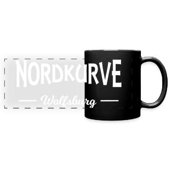 Wolfsburg north curve - Full Colour Panoramic Mug - black - Front