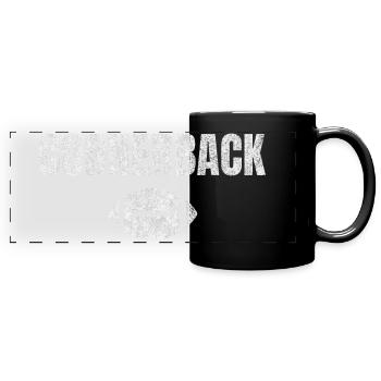 Cornerback Grunge Football - Full Colour Panoramic Mug - black - Front